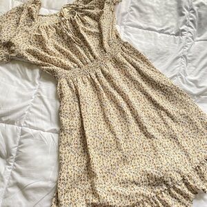 Monteau Yellow Floral Mini Dress